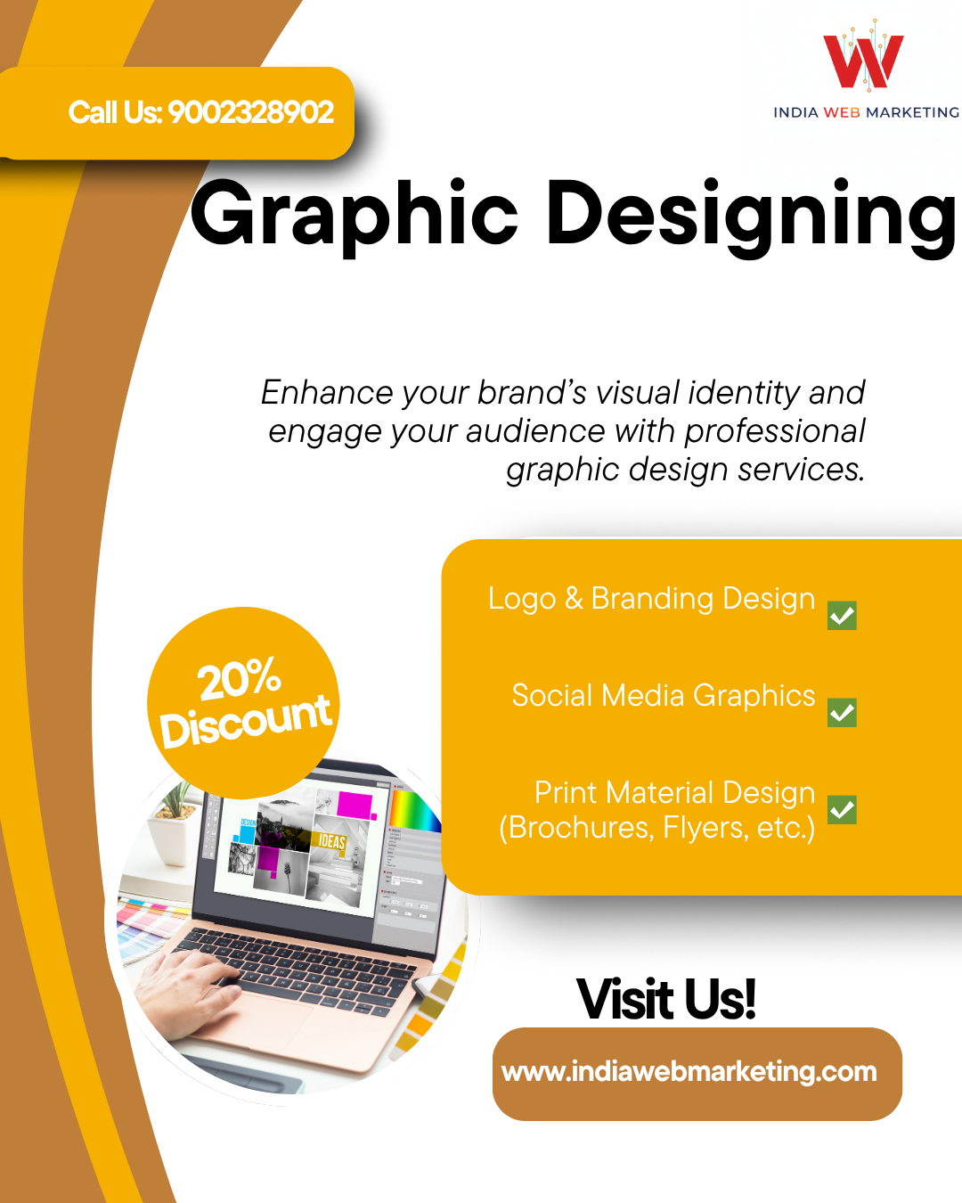 Professional graphic design services for branding, social media, and marketing materials